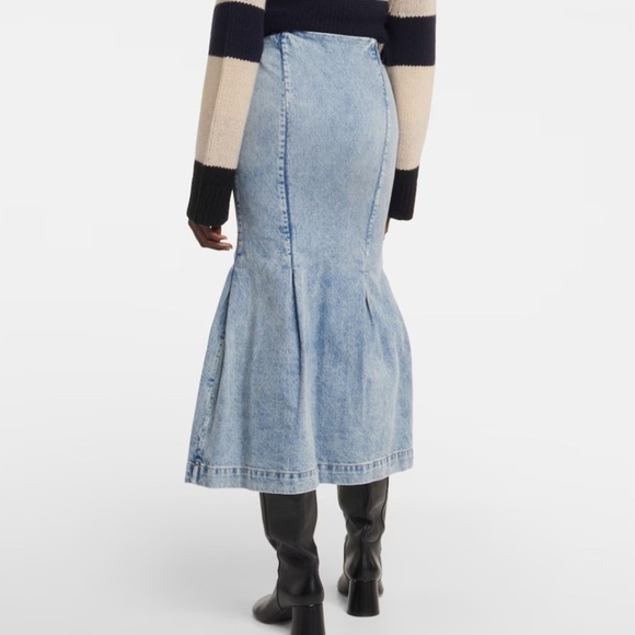 Khaite Women's Denim Levine Skirt Size 25 new - Picture 2 of 11
